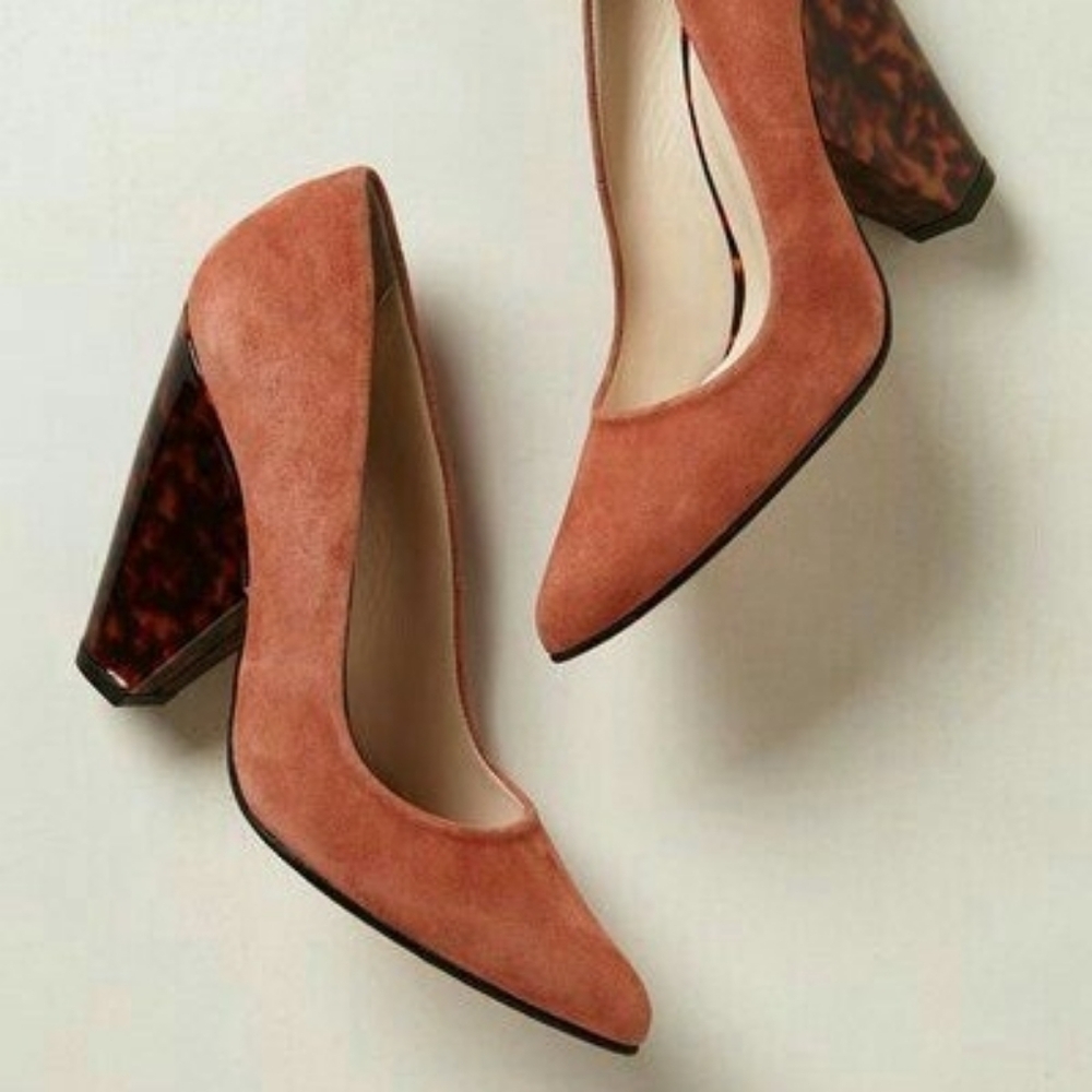 Anthropologie Sandy Tortie pump Ramon Tenza heels terracotta orange size 37